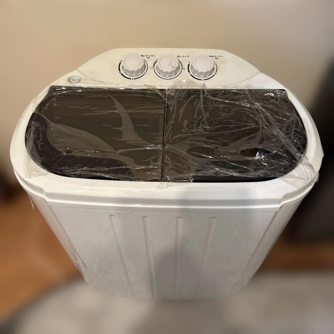 サンコー 小型二槽式洗濯機 別洗いしま専科 RCWASHR4 新品同様