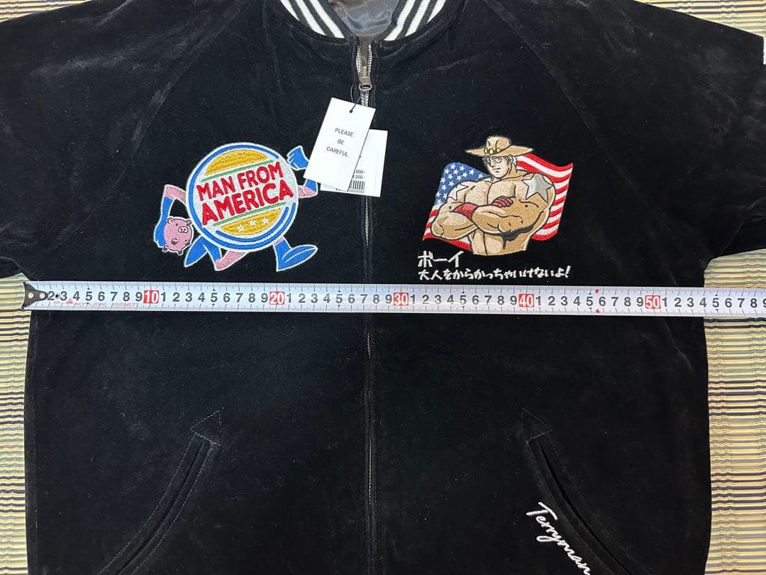 タ*ー様 新品未使用 キン肉マン スカジャン リバーシブル Mサイズ 黒 大阪限