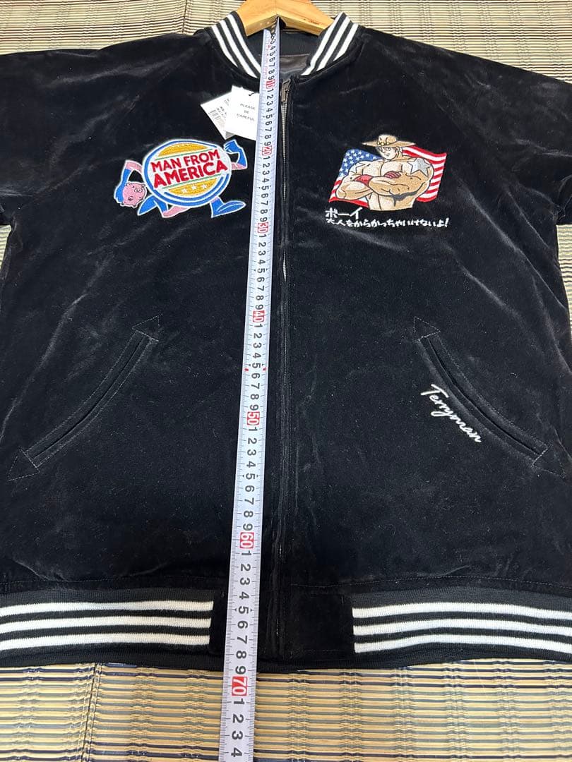 タ*ー様 新品未使用 キン肉マン スカジャン リバーシブル Mサイズ 黒 大阪限