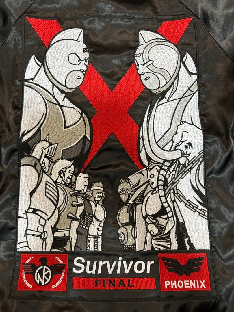 タ*ー様 新品未使用 キン肉マン スカジャン リバーシブル Mサイズ 黒 大阪限