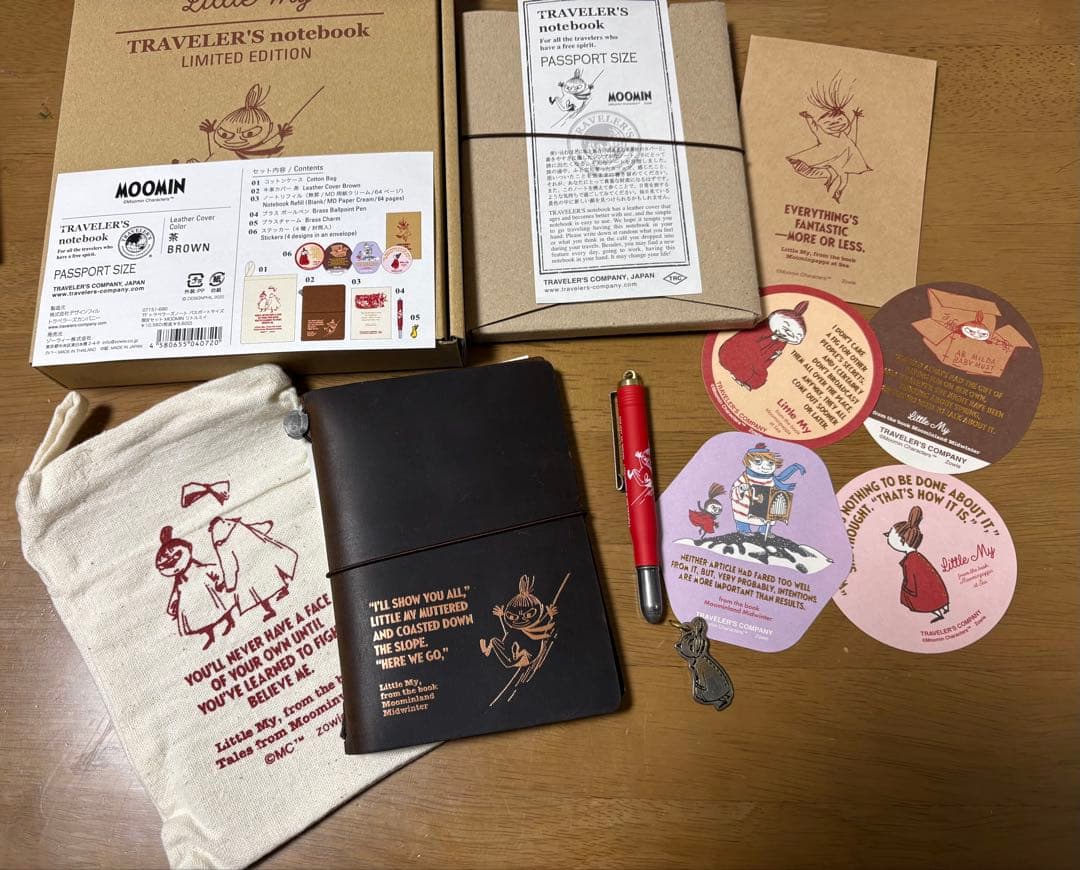 Moomin トラベラーズノート 限定版 パスポートサイズ