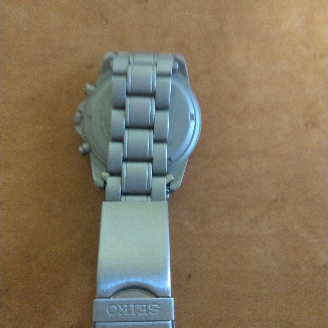 SEIKO クロノグラフ ネイビー