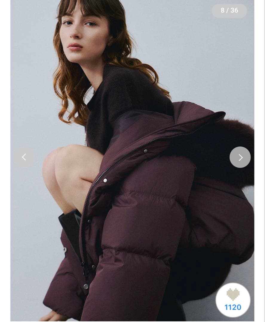 フレイアイディー　フードファーショートダウンコート