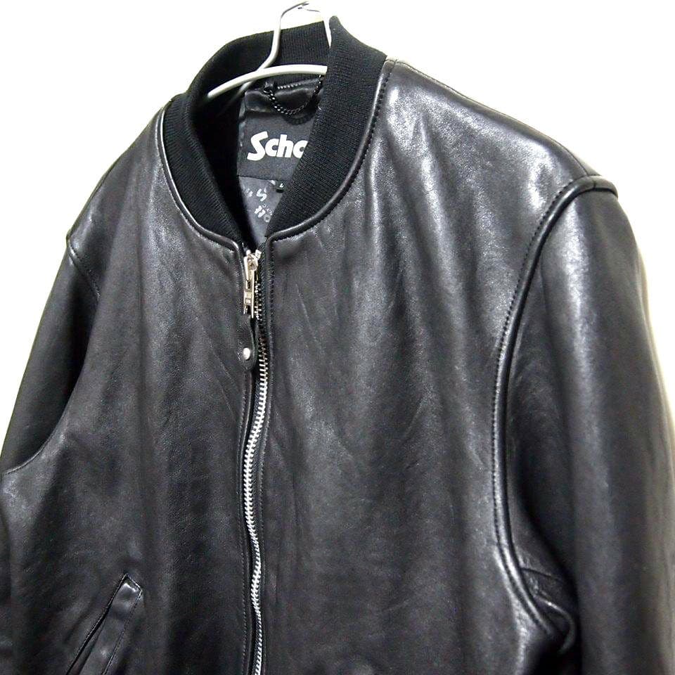 美品★SCHOTT　ショット　BOWERY　バワリー　レザージャケット　ブラック