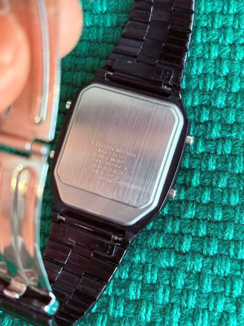 CITIZEN アナデジテンプ　ブラック