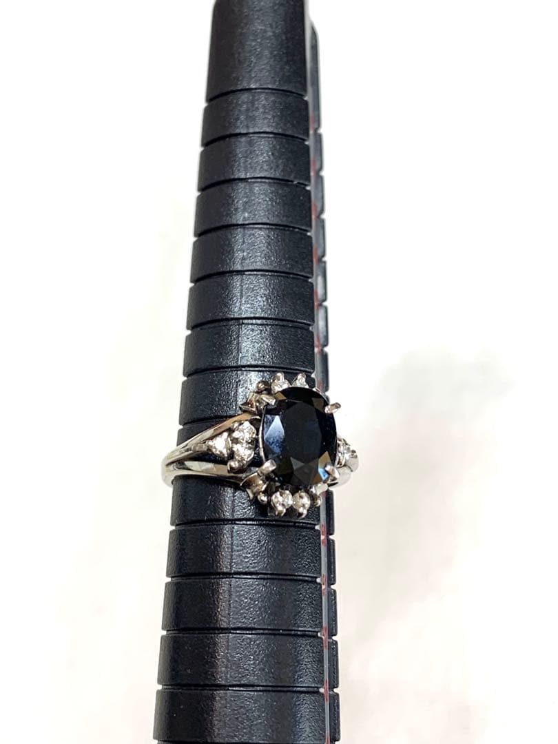 サファイア2.33ct Pt900リング　9号 美品