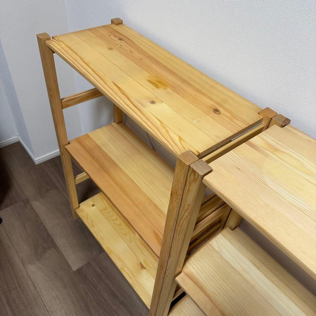 無印良品パイン材ユニットシェルフ奥行26cmタイプ・2台セット