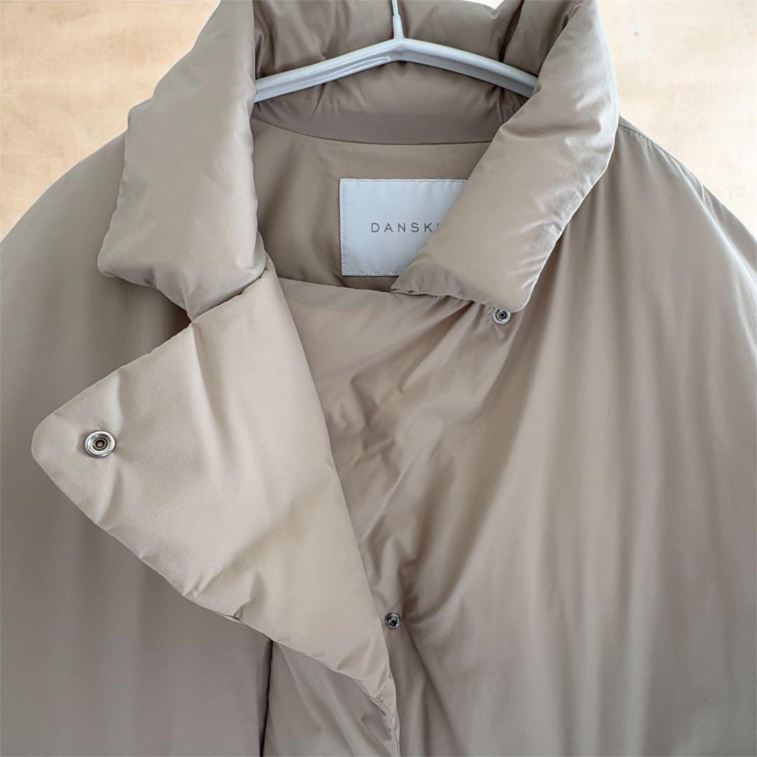 【超美品】ダンスキン　ハイロフトダウンコートMサイズ　サンドベージュ