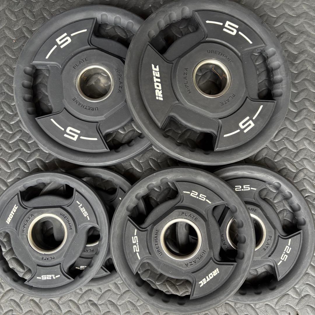 アイロテック PU オリンピックプレート5kg.1.25kg.2.5kg