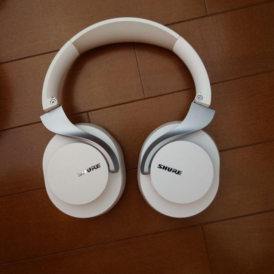 SHURE ワイヤレスヘッドホン ホワイト 専用ケース付き