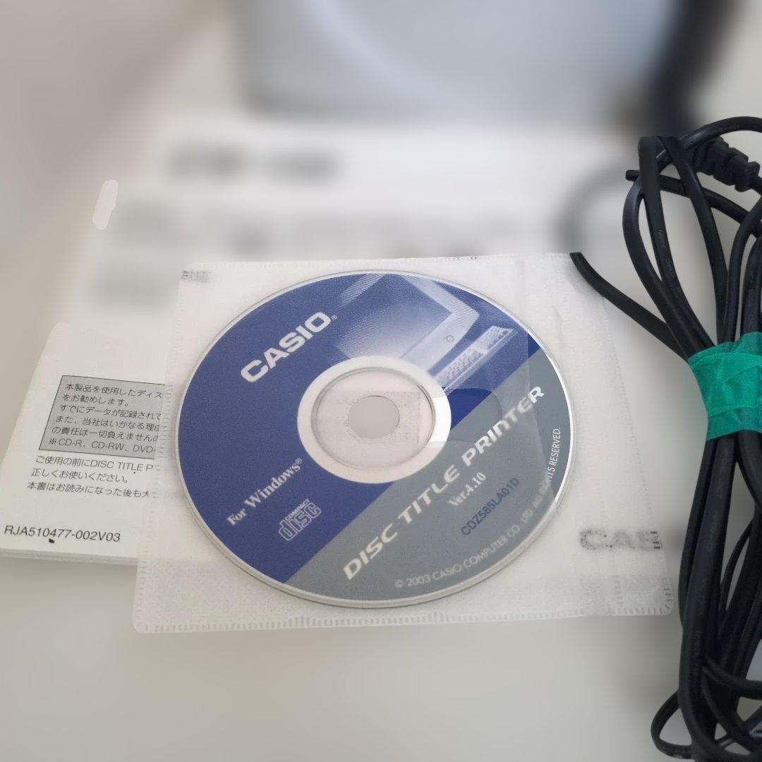 カシオ　CW-100 ディスクタイトルプリンター