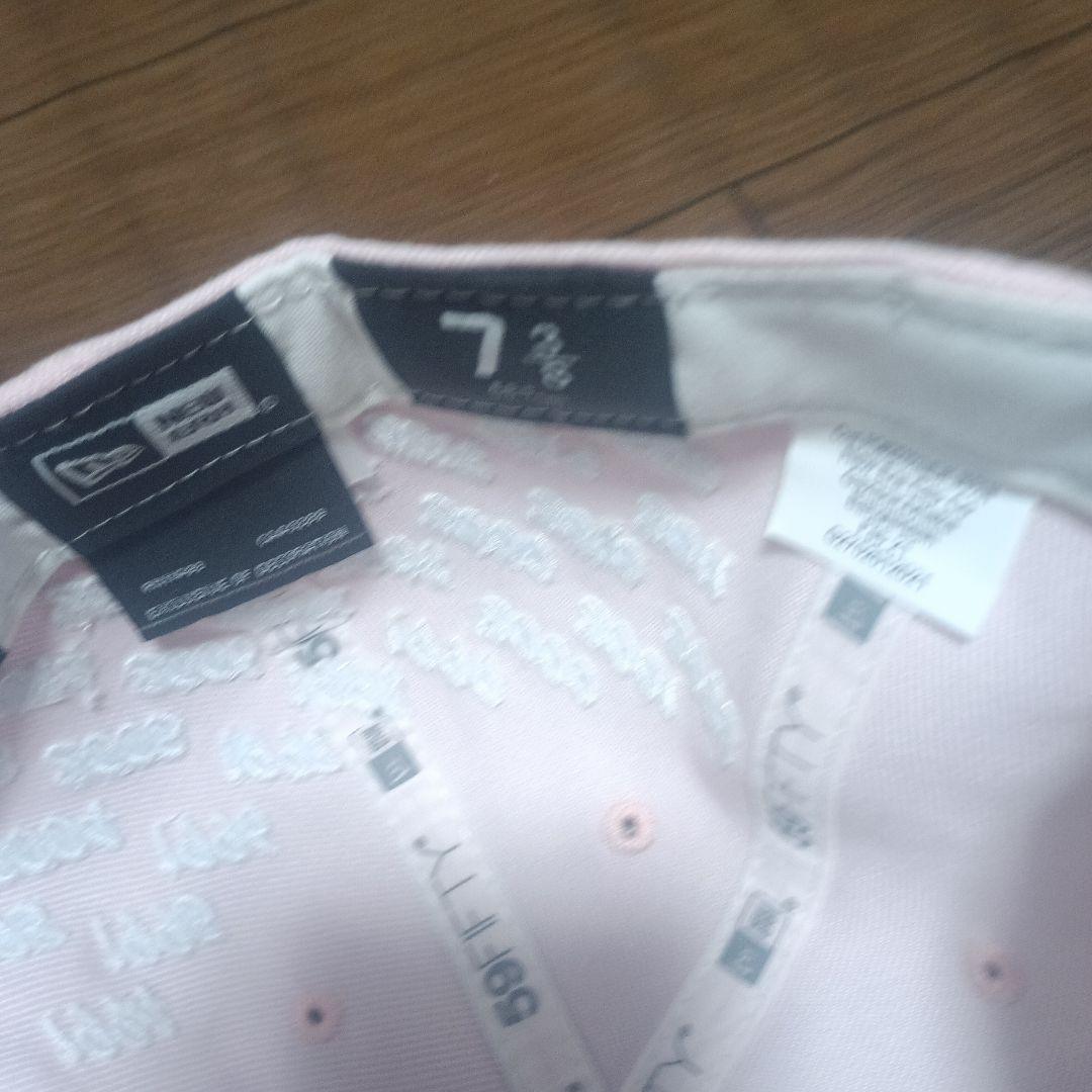 Supreme 59FIFTY ピンク キャップ 7 3/8