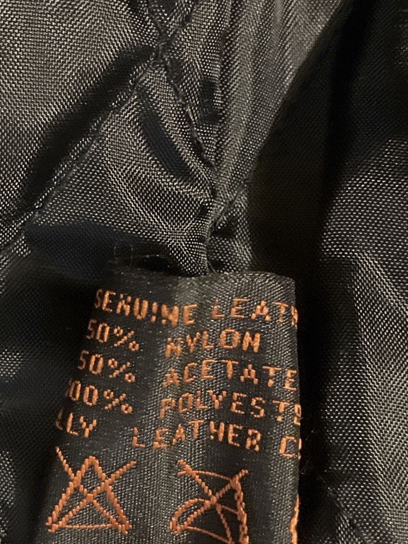 ACDC 本革 シングルライダースジャケット 32