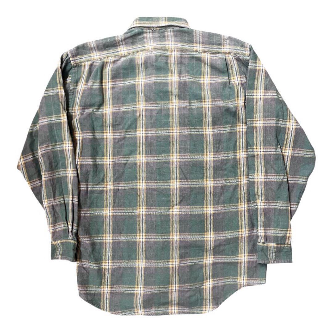 90s 三つ星タグ良配色RRL ネルシャツMサイズ