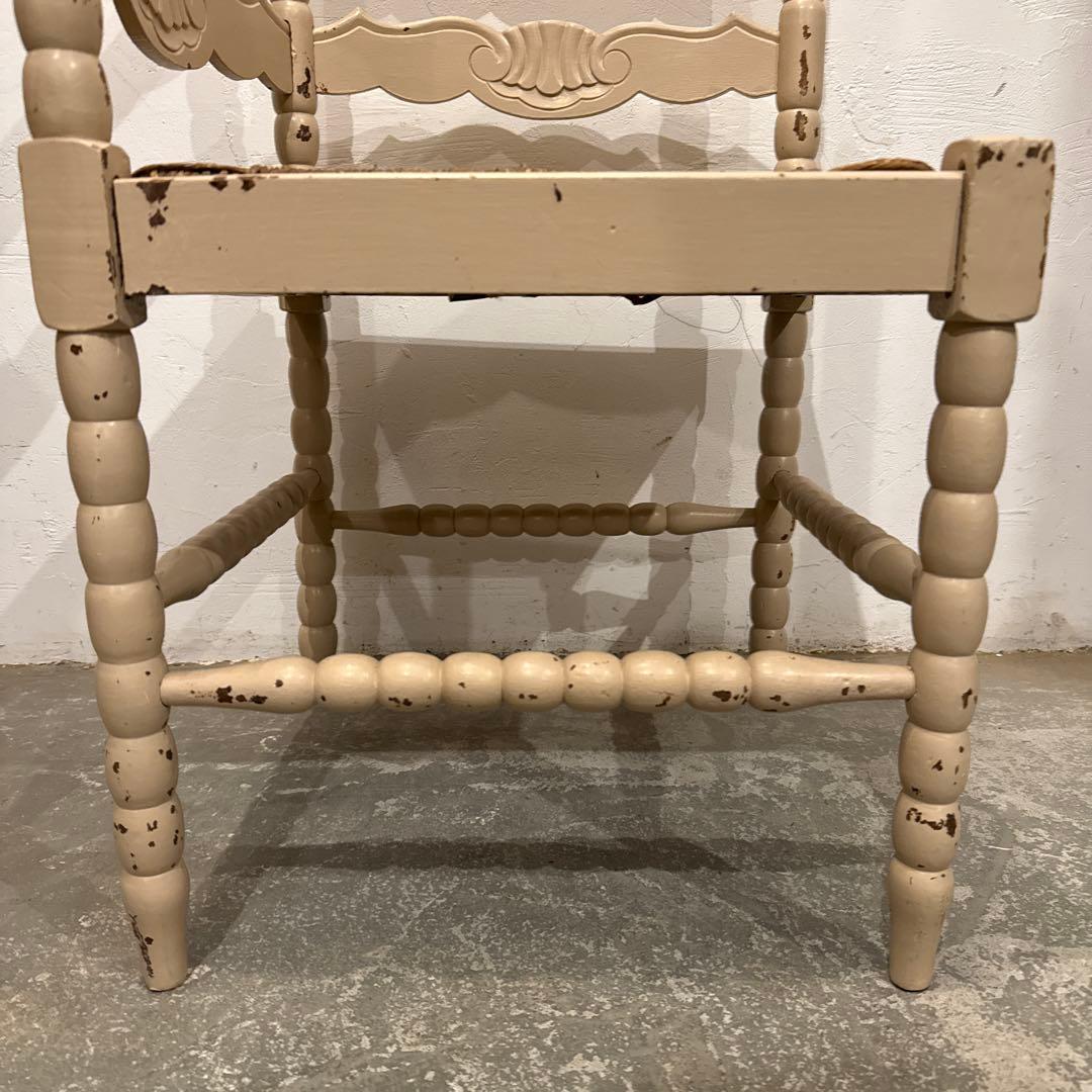 ちっち⚑︎プロフィール必読⚑︎ヴィンテージチェア　コーナーチェア藁座面　1