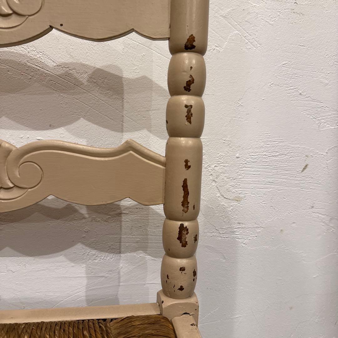 ちっち⚑︎プロフィール必読⚑︎ヴィンテージチェア　コーナーチェア藁座面　1