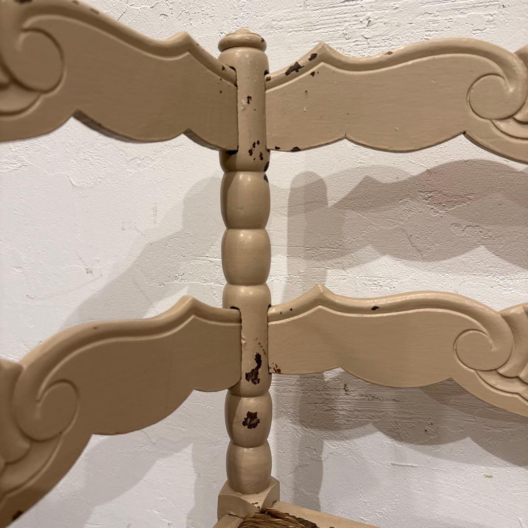 ちっち⚑︎プロフィール必読⚑︎ヴィンテージチェア　コーナーチェア藁座面　1