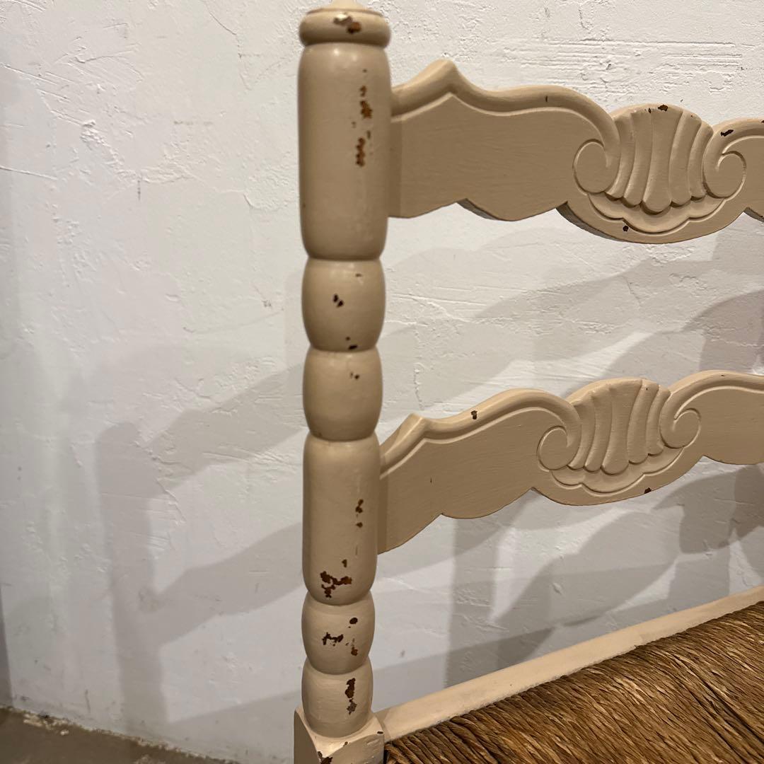 ちっち⚑︎プロフィール必読⚑︎ヴィンテージチェア　コーナーチェア藁座面　1