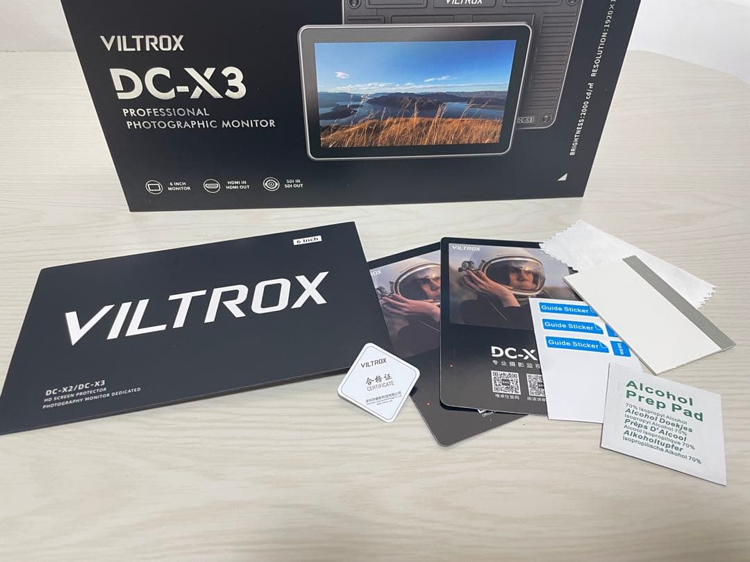 VILTROX DC-X3 6インチカメラモニター & 別売りバッテリー