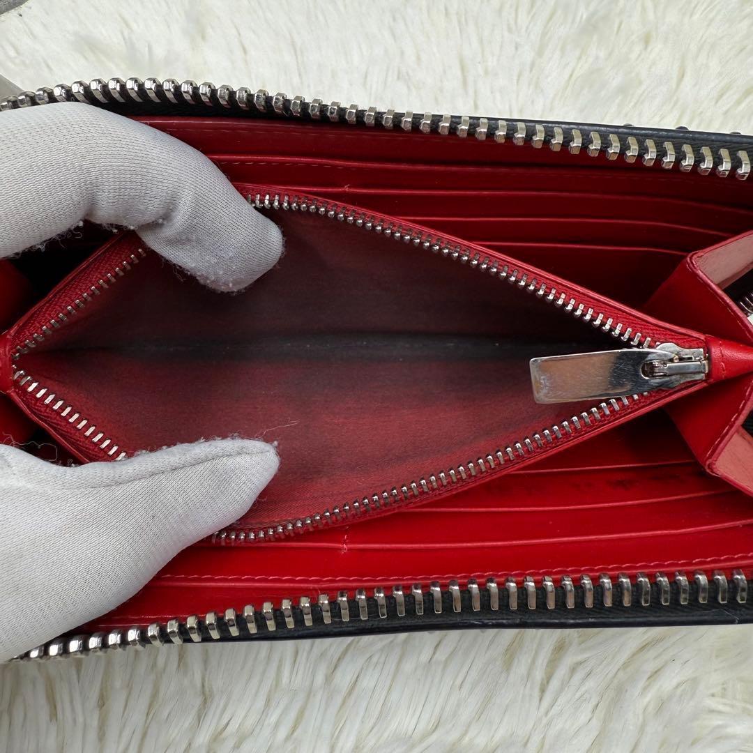 ✨人気✨ ルブタン 長財布 パネトーネ ラウンドジップ　ブラック　レザー