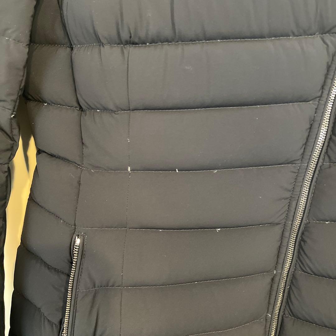 モンクレール　ブラック ロングダウンジャケット