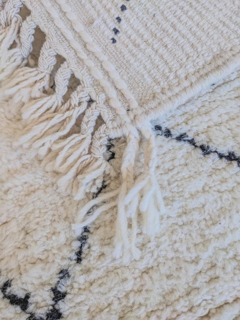 【限定セール中】-モロッコ-ミニベニワレンラグ-No.21(65×111cm)