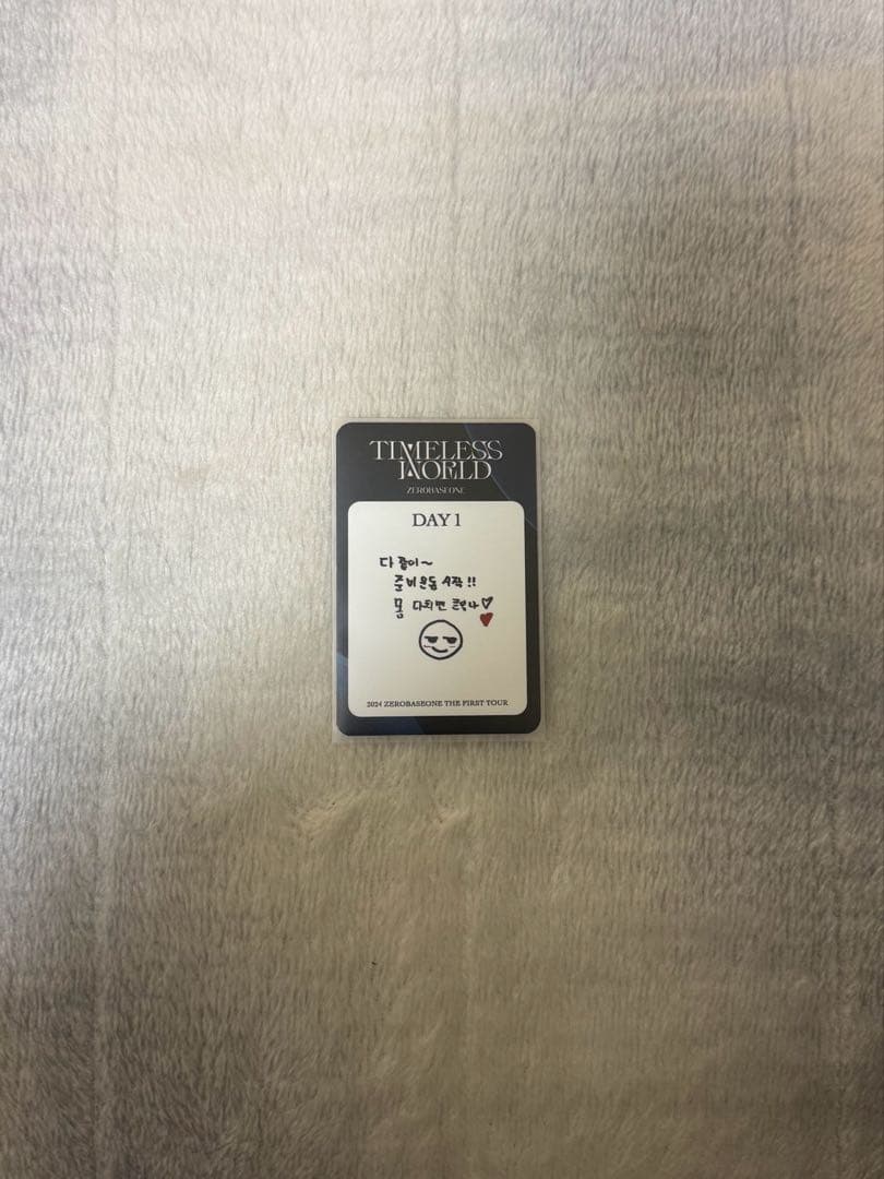 ZB1 テレ ソウルコン ゼロズゾーン トレカ 韓国 DAY1