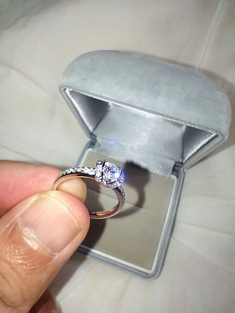 リボン　SILVERリング