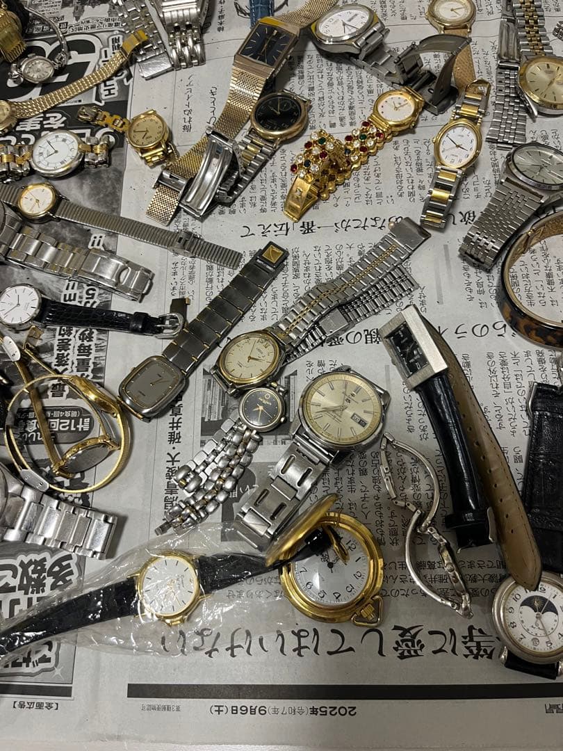 ジャンク時計まとめ売り！６０点以上！