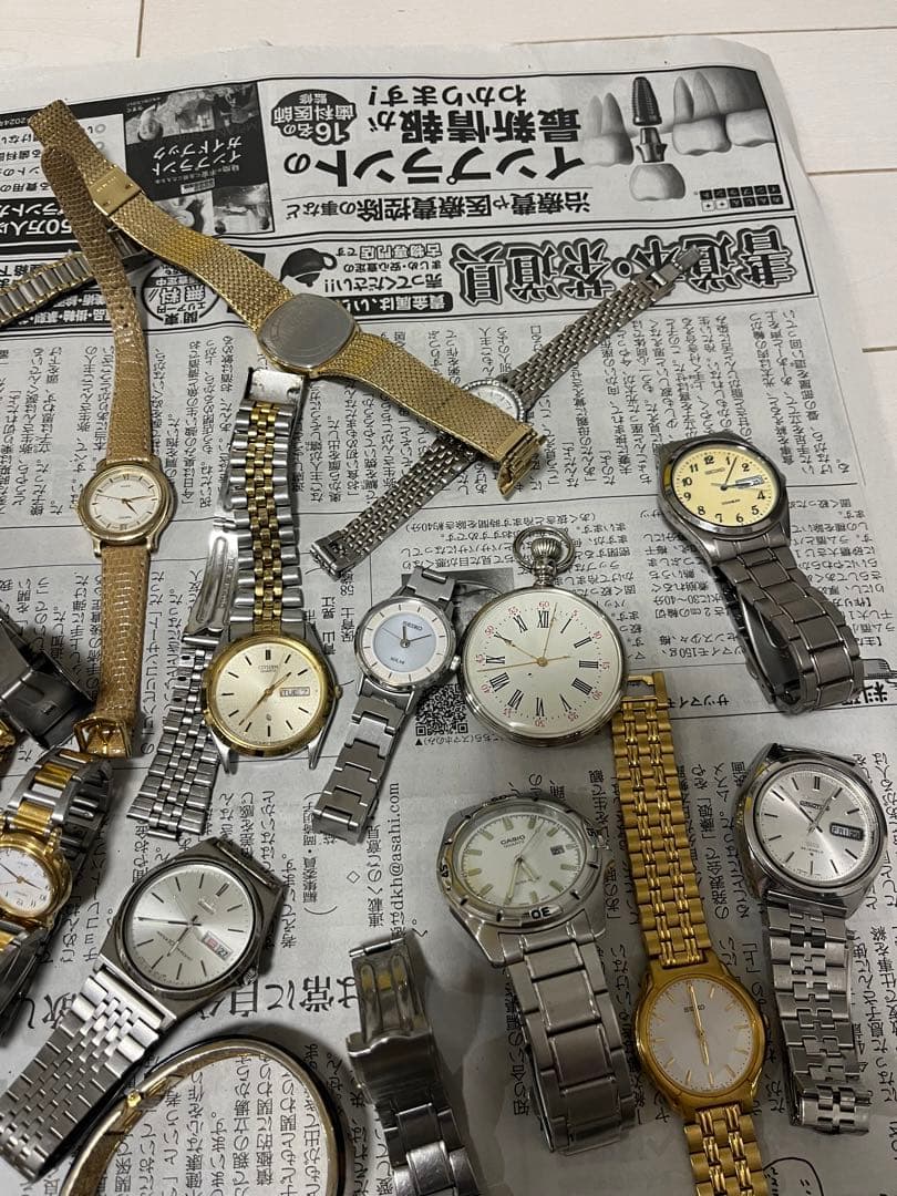 ジャンク時計まとめ売り！６０点以上！