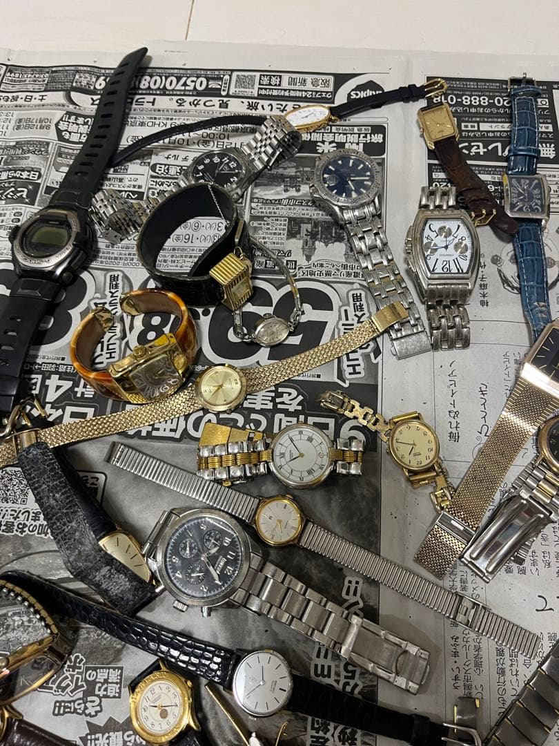 ジャンク時計まとめ売り！６０点以上！