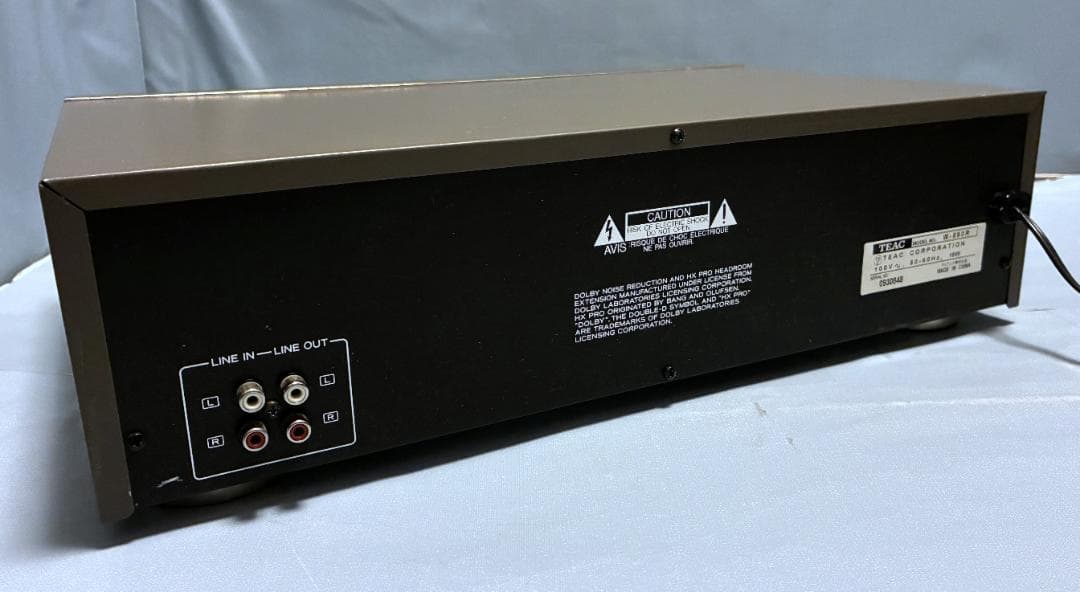 【動作OK！！】　ダブルカセットデッキ　TEAC　ティアック　W-860R