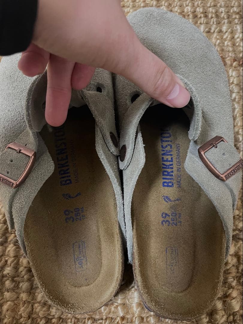 BIRKENSTOCK / Boston スエードレザー トープ　39 ボストン