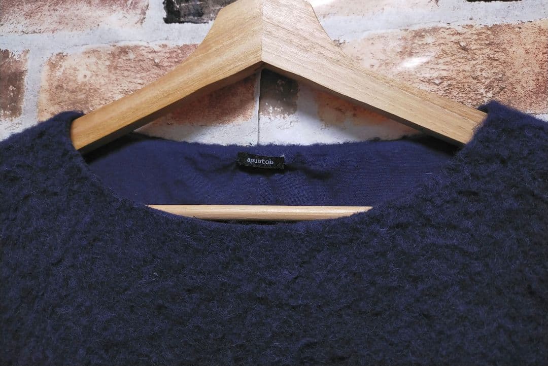 美品 apuntob / アプントビー アルパカ 起毛 ワイド プルオーバー