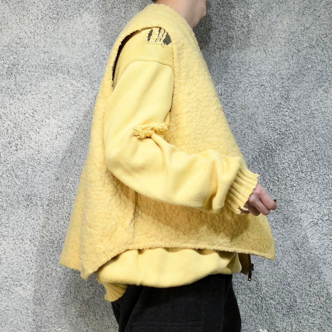 古着 オーバーサイズ Carhartt ダック生地 ベスト ボアベスト