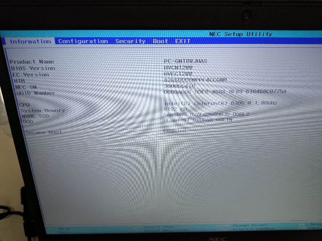 Windowsノート本体 LAVIE Direct N15 PC-GN18WJHAS 8GB SSD