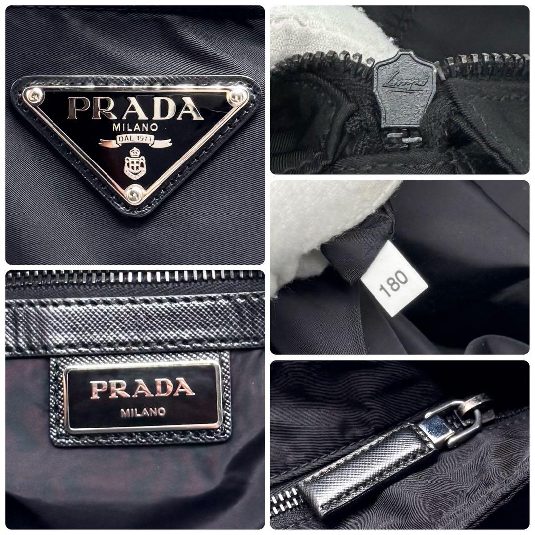 【極美品・Gカード付✨】プラダ マザーズバッグ ナイロン × サフィアーノレザー