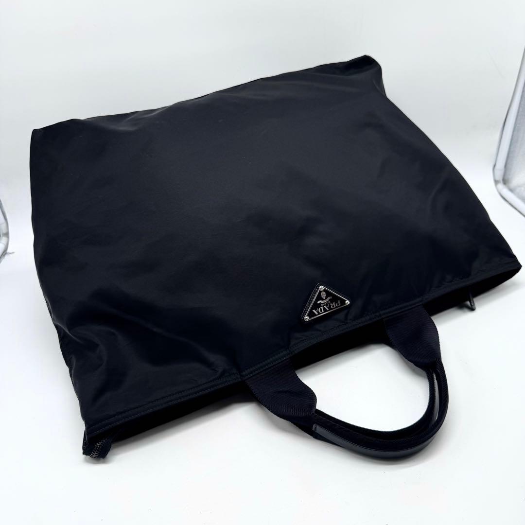 【極美品・Gカード付✨】プラダ マザーズバッグ ナイロン × サフィアーノレザー