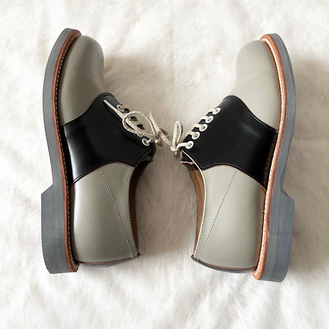 未使用級✨REGALリーガル　サドルシューズ　ブラック　グレー　レザー　2452