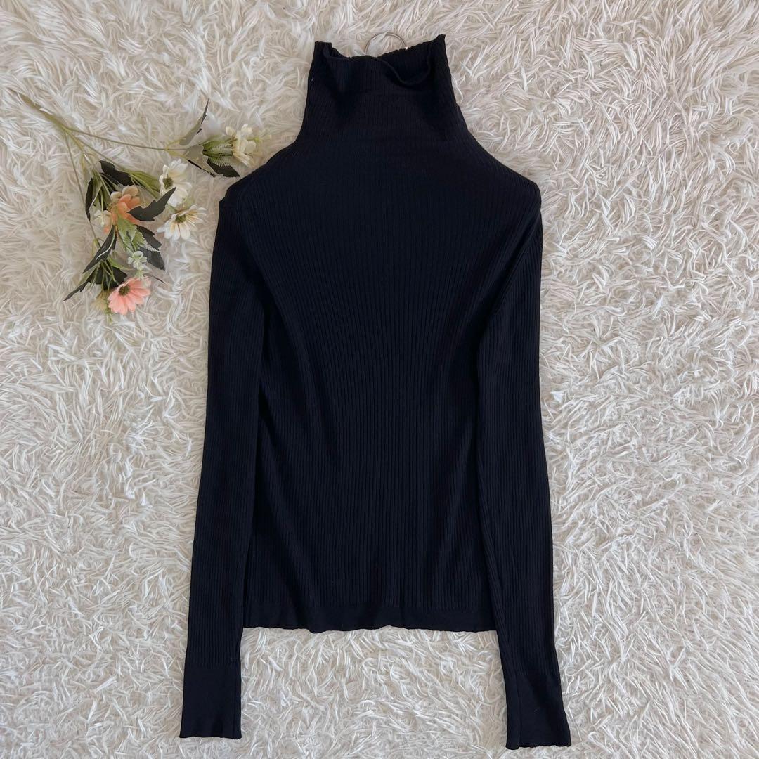 MARGARET HOWELL ジョンスメドレー リブ ハイネック ニット