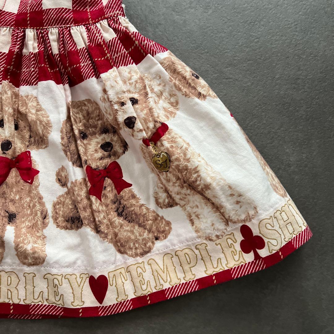 激カワ♡シャーリーテンプル♡プードル♡赤♡ワンピース♡