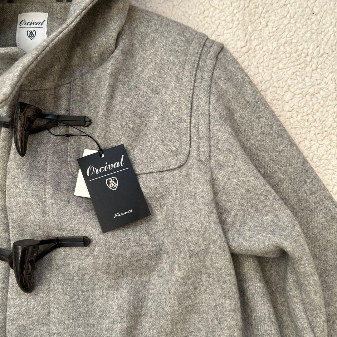 未使用オーシバルORCIVA ダッフルコート　グレー　ウール　サイズ1(M)
