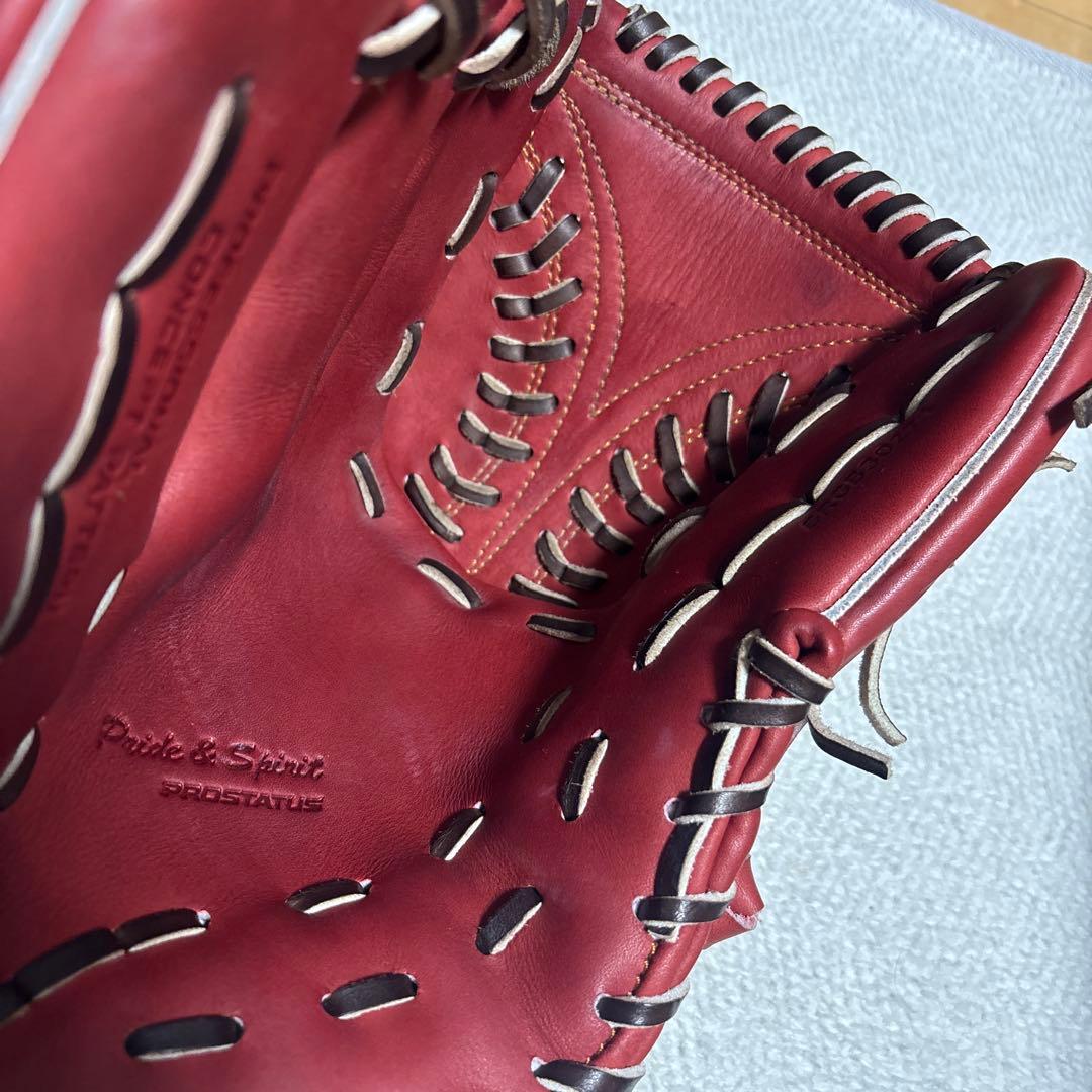 ZETT 軟式グローブ レッド