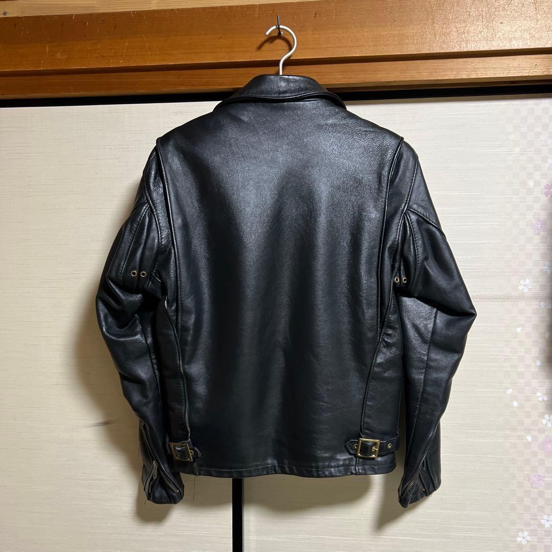 SCHOTT 馬革ライダース　黒　642H