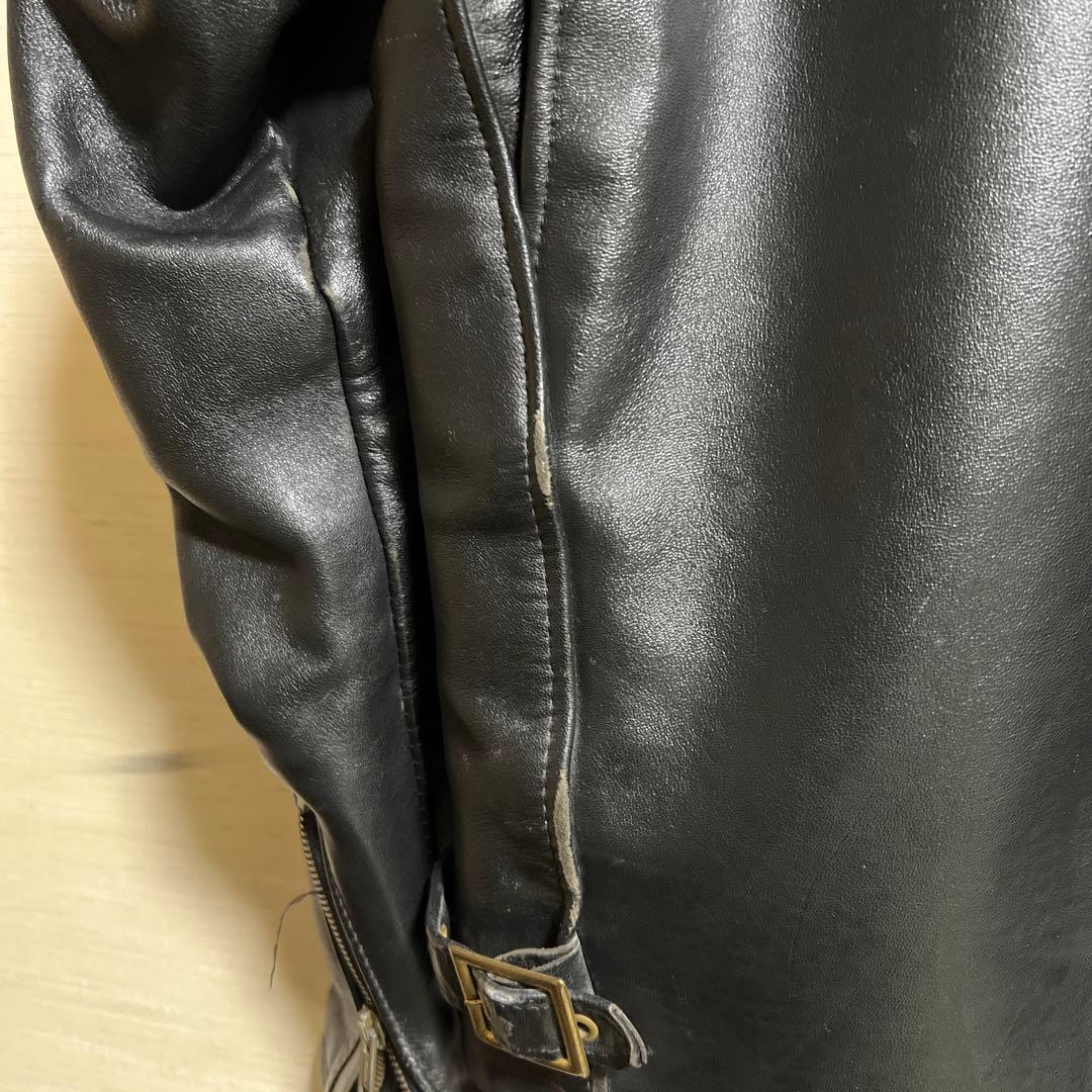 SCHOTT 馬革ライダース　黒　642H