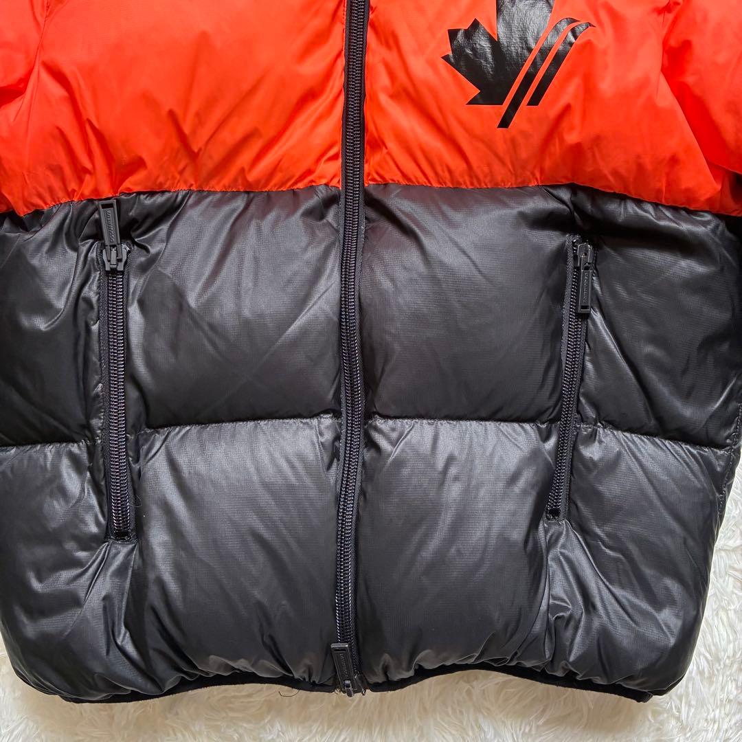 DSQUARED2 ダウンジャケット ブラック/オレンジ 50