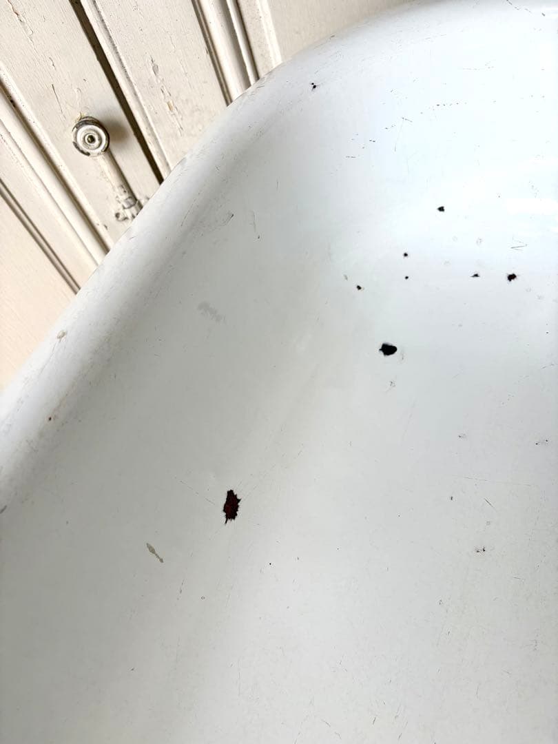 ベビーバス　ホーロー　アンティーク