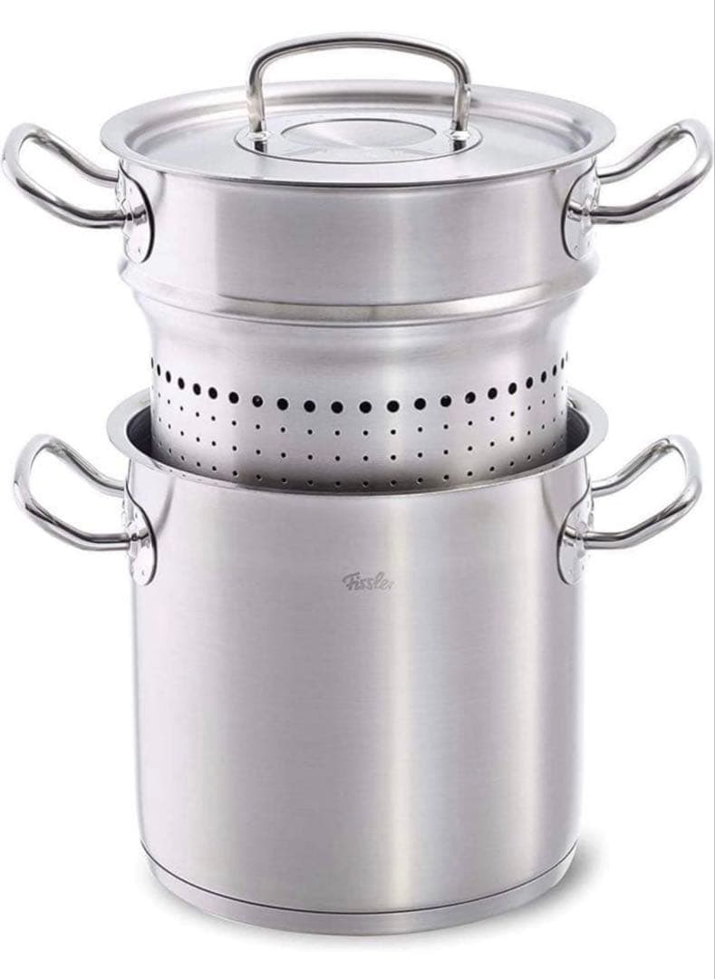 フィスラー　プロコレクション マルチスター　パスタ鍋　スチーマー　ステンレス