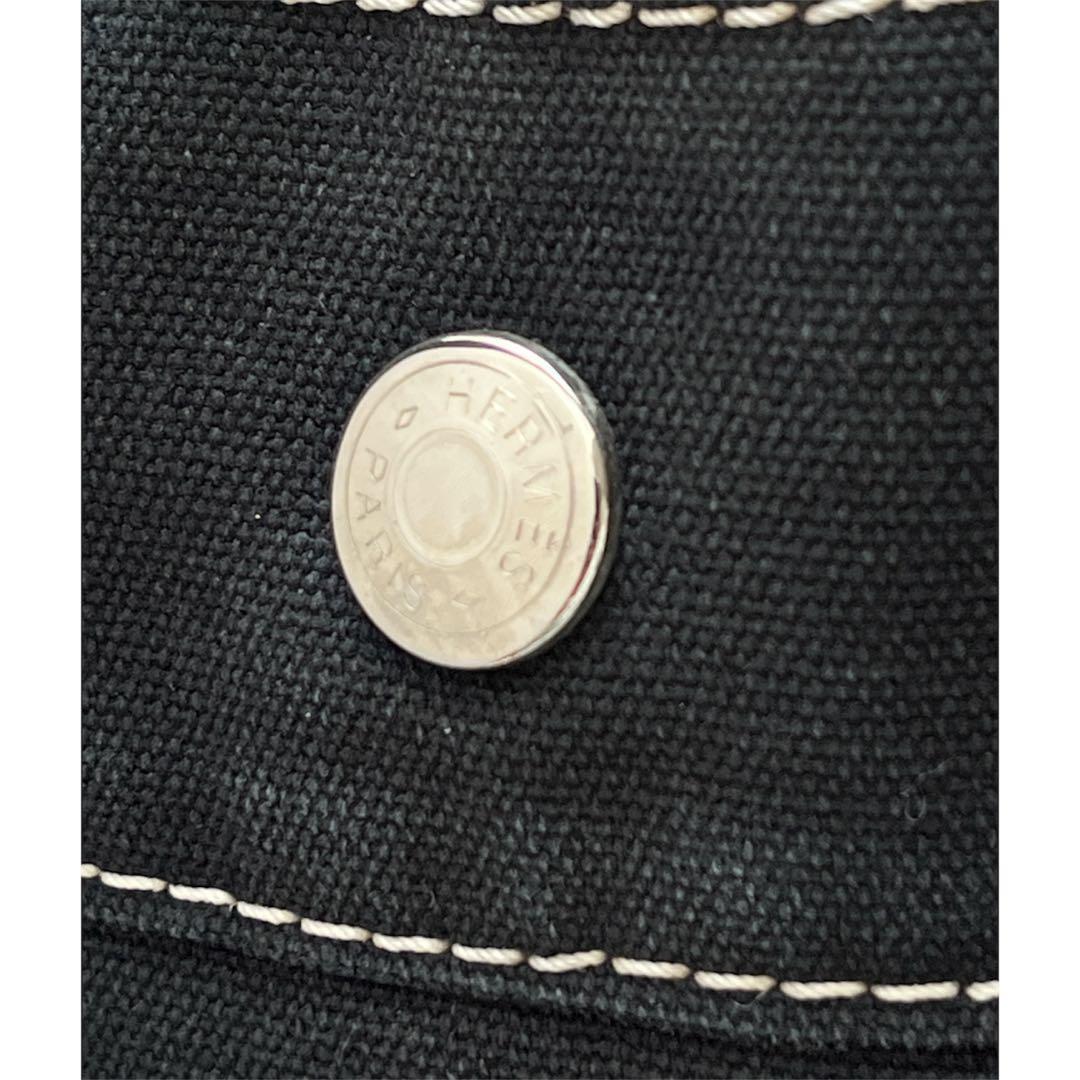 HERMES エルメス ドーヴィルMM トートバッグ キャンバス ネイビー 正規