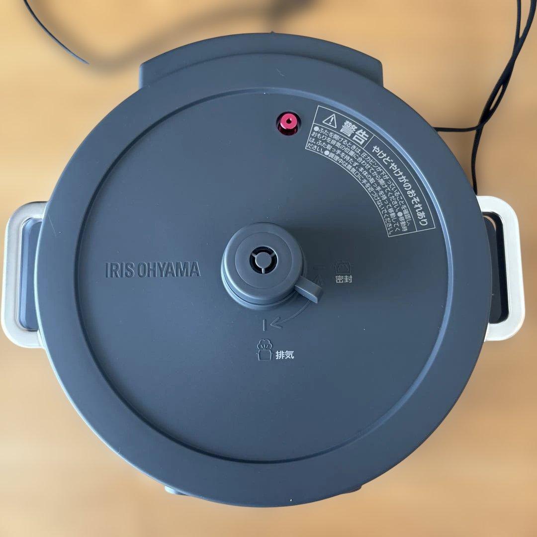IRIS OHYAMA 電気圧力鍋 中型 ブラック